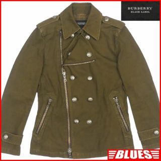 バーバリーブラックレーベル(BURBERRY BLACK LABEL)の廃盤 トレンチコート バーバリーブラックレーベル M カーキ メンズTY2429(トレンチコート)