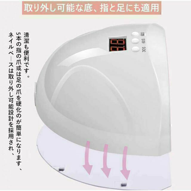 【即日発送】ネイルライト ジェルネイル UV LEDライト コスメ/美容のネイル(ネイル用品)の商品写真