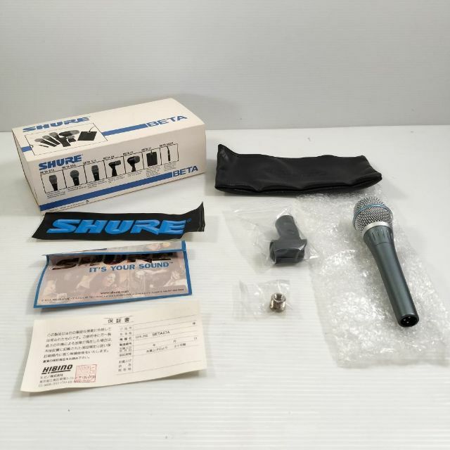 美品】 SHURE シュア コンデンサマイク BETA 87A スマホ/家電/カメラ
