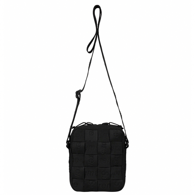 supreme woven shoulder bag black ショルダー 1