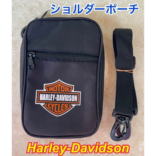 Harley Davidson(ハーレーダビッドソン)の★ハーレーダビットソン★ ショルダーポーチ　ブラック 自動車/バイクのバイク(その他)の商品写真