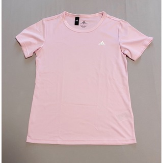 アディダス(adidas)のadidas♡未使用 ドライTシャツ ピンク ワンポイント レディース(Tシャツ(半袖/袖なし))