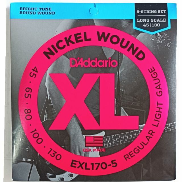 D'Addario ダダリオ ベース弦 5弦.045-.130 EXL170-5