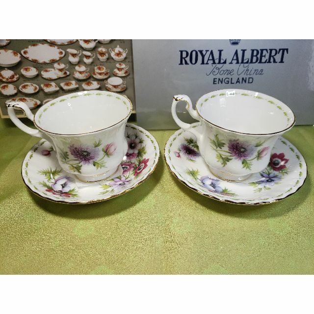 ROYAL ALBERT(ロイヤルアルバート)のロイヤルアルバート フラワーオブザマンス　３月 March　カップ＆ソーサー２客 インテリア/住まい/日用品のキッチン/食器(食器)の商品写真