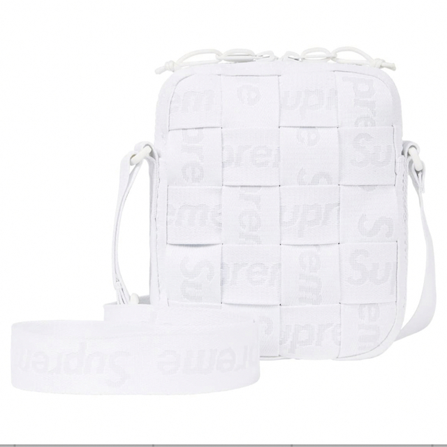 【 White 】 Supreme Woven Shoulder Bag バッグ