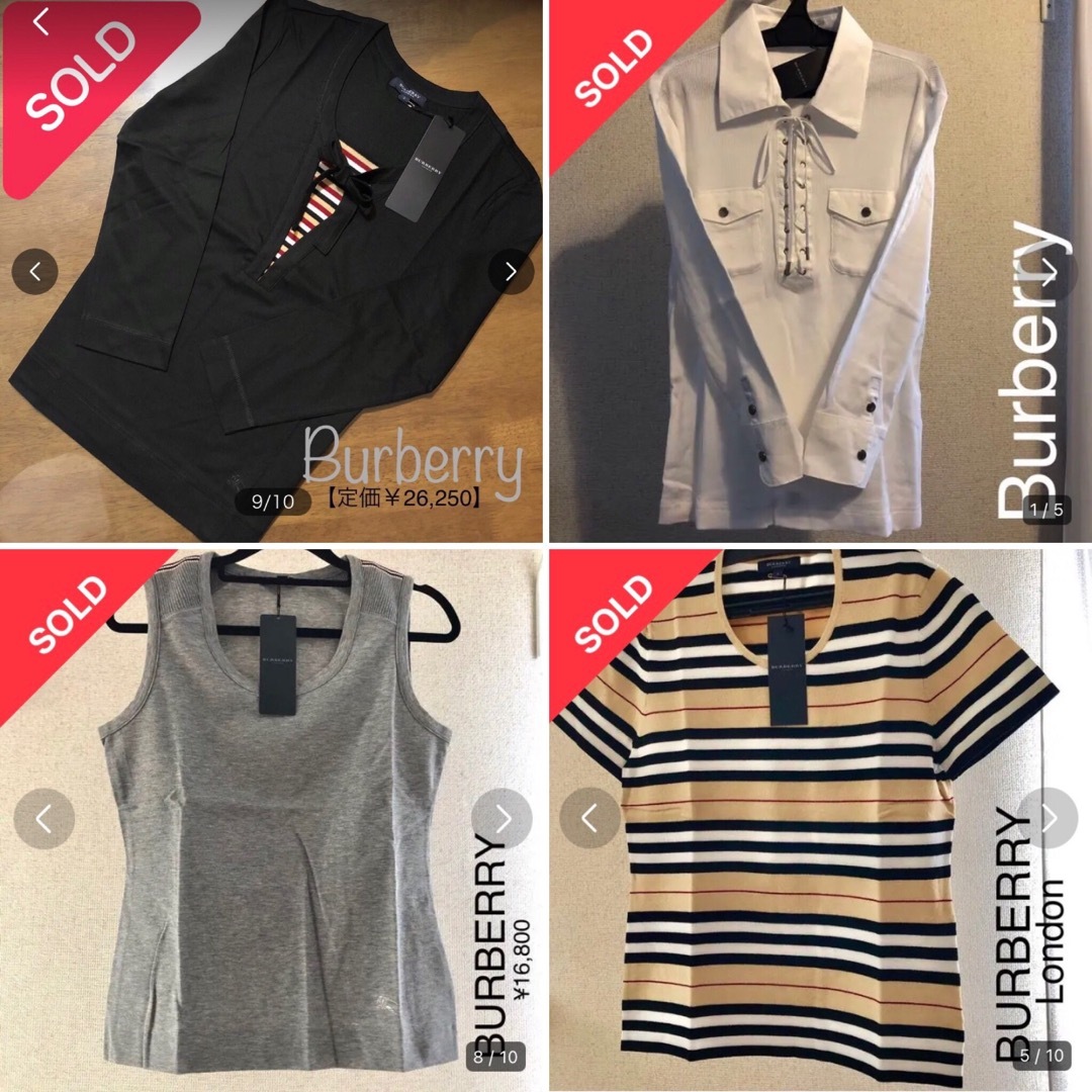 BURBERRY(バーバリー)の【新品正規】BURBERRY【送料無料】 レディースのトップス(カットソー(半袖/袖なし))の商品写真