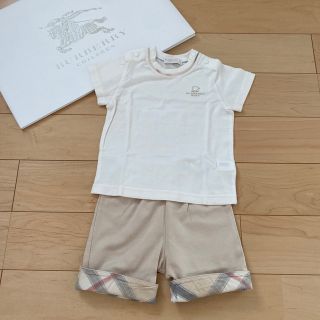 バーバリー(BURBERRY)の上下セット バーバリー ベビー Tシャツ パンツ 80センチ ベビーウェア(Ｔシャツ)