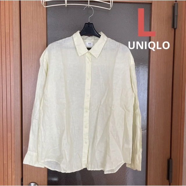 UNIQLO(ユニクロ)の&& UNIQLO プレミアムリネンシャツ L レディースのトップス(シャツ/ブラウス(長袖/七分))の商品写真