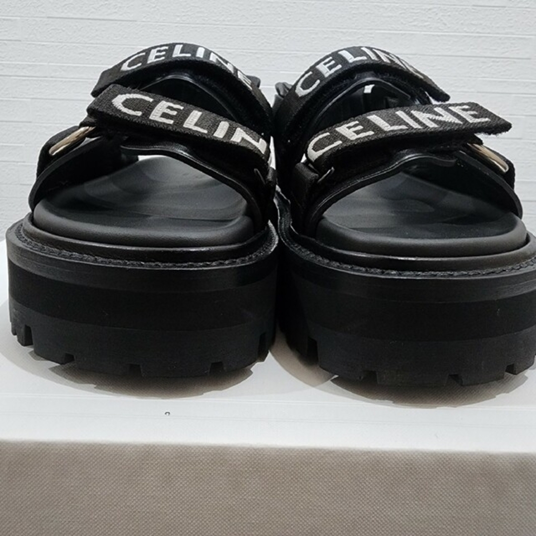 新品未使用⭐正規品⭐CELINE⭐セリーヌ⭐バルキー⭐ロゴテープサンダル⭐35