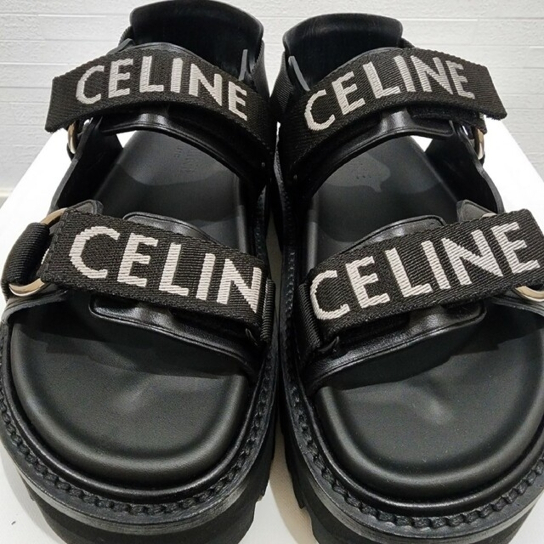 新品未使用⭐正規品⭐CELINE⭐セリーヌ⭐バルキー⭐ロゴテープサンダル⭐35