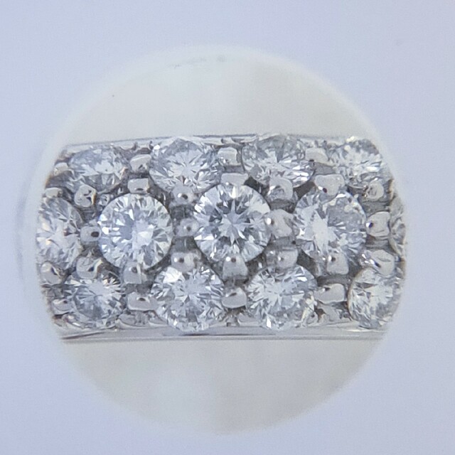 スタージュエリー ダイヤモンド パヴェ リング K18WG 1.00ct 9