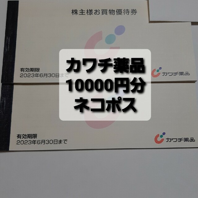 カワチ薬品 株主優待　10,000円分