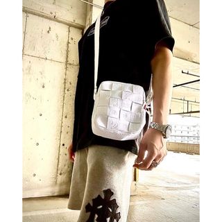 【新品★送料込み‼️】Woven Shoulder Bag White