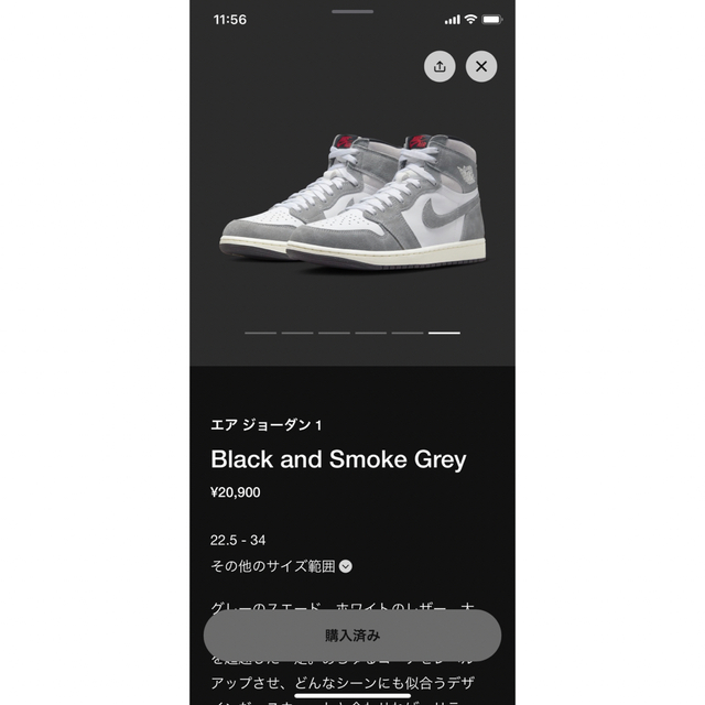 air Jordan 1 High OG Smoke Grey 26センチ | www.feber.com