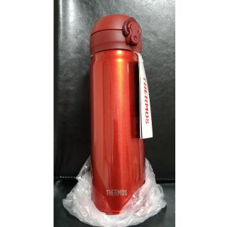 サーモス(THERMOS)の即決OK！新品未使用　サーモスケータイマグ　メタリックレッド　箱無し　0.5l(弁当用品)