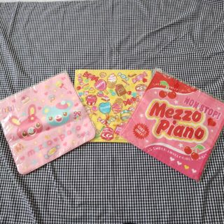 メゾピアノ(mezzo piano)の未使用☆メゾピアノ☆ミミポポちゃん他ハンドタオル3枚セット(その他)