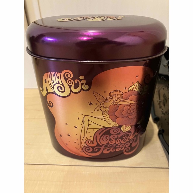 定番人気! ANNA SUI アナスイ コスメトレイ ケース 小物入れ 缶 amen