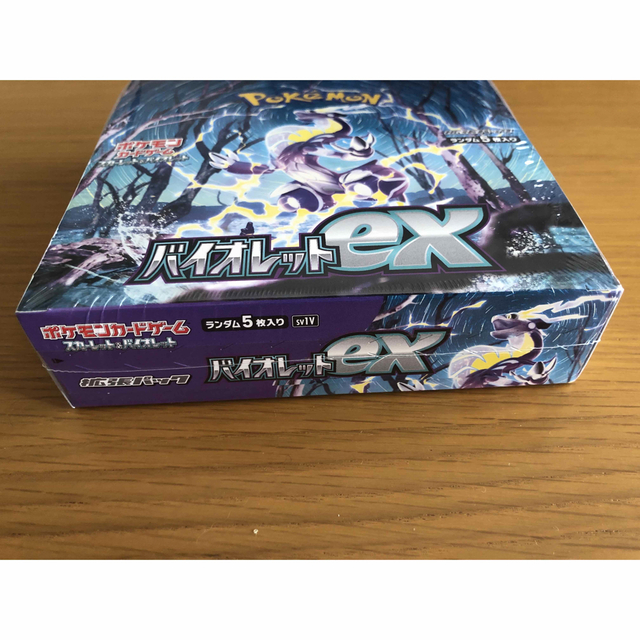 外箱凹みあり　ポケモンカード バイオレットex 1BOX 新品未開封シュリンク付 エンタメ/ホビーのトレーディングカード(Box/デッキ/パック)の商品写真