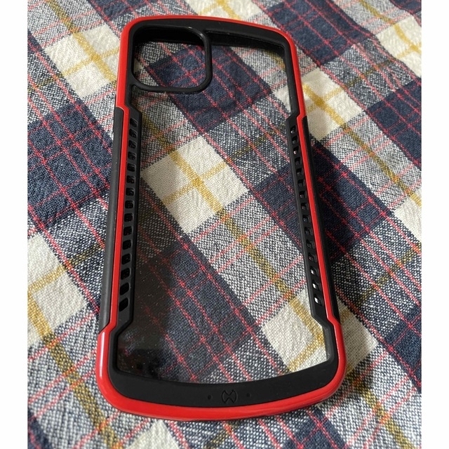 iPhone11Pro 衝撃吸収クリアケース　RED スマホ/家電/カメラのスマホアクセサリー(iPhoneケース)の商品写真