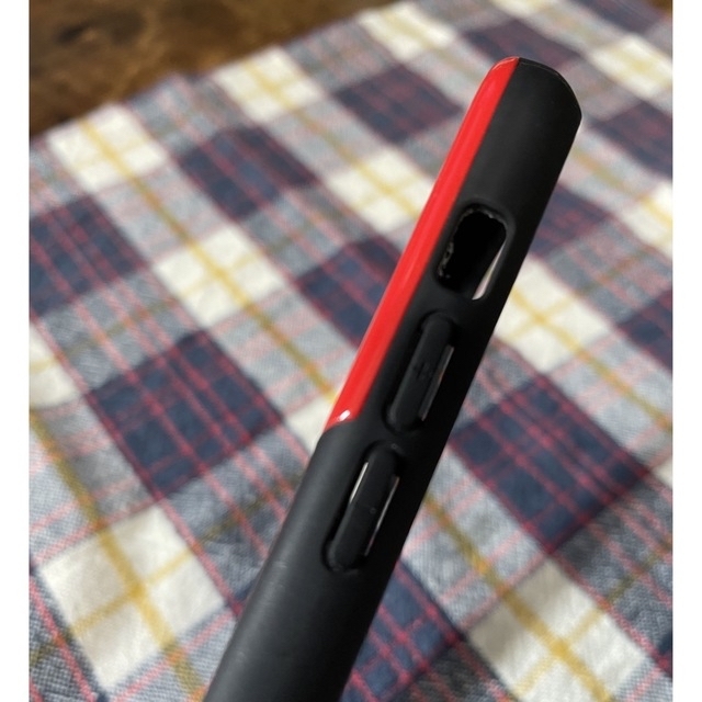 iPhone11Pro 衝撃吸収クリアケース　RED スマホ/家電/カメラのスマホアクセサリー(iPhoneケース)の商品写真