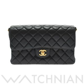 シャネル(CHANEL)の中古 シャネル CHANEL 4番台 レディース ハンドバッグ マトラッセ ブラック /ゴールド金具 ラムスキン(ハンドバッグ)