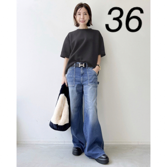 L'Appartement DEUXIEME CLASSE(アパルトモンドゥーズィエムクラス)のL'Appartement 【GOOD GRIEF!】Painter Pants レディースのパンツ(デニム/ジーンズ)の商品写真