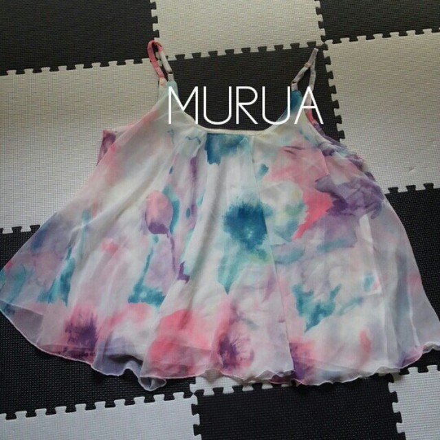 MURUA(ムルーア)のMURUA アートフラワーキャミソール レディースのトップス(キャミソール)の商品写真