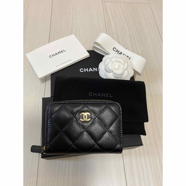 CHANEL  新品　ジップコインパース　ゴールド