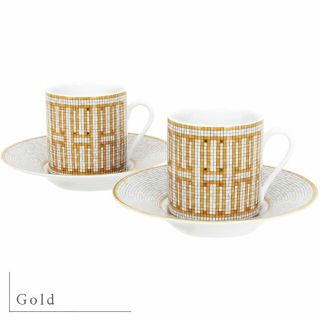 エルメス(Hermes)のエルメス コーヒーカップ＆ソーサー モザイク24 食器 テーブルウェア 3222(食器)