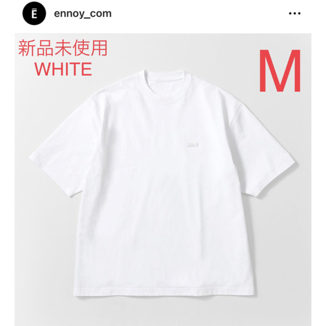 1LDK SELECT(ワンエルディーケーセレクト)の【新品未使用】ennoy rubber logo T WHITE M メンズのトップス(Tシャツ/カットソー(半袖/袖なし))の商品写真