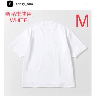 ワンエルディーケーセレクト(1LDK SELECT)の【新品未使用】ennoy rubber logo T WHITE M(Tシャツ/カットソー(半袖/袖なし))