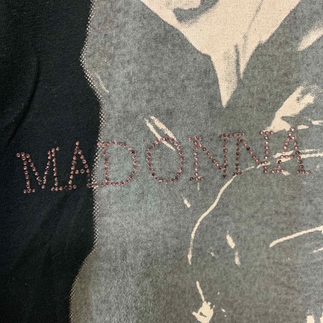 MUSIC TEE(ミュージックティー)の【激レア】MADONNA マドンナ　両面プリント　バンドTシャツ 半袖　古着 メンズのトップス(Tシャツ/カットソー(半袖/袖なし))の商品写真