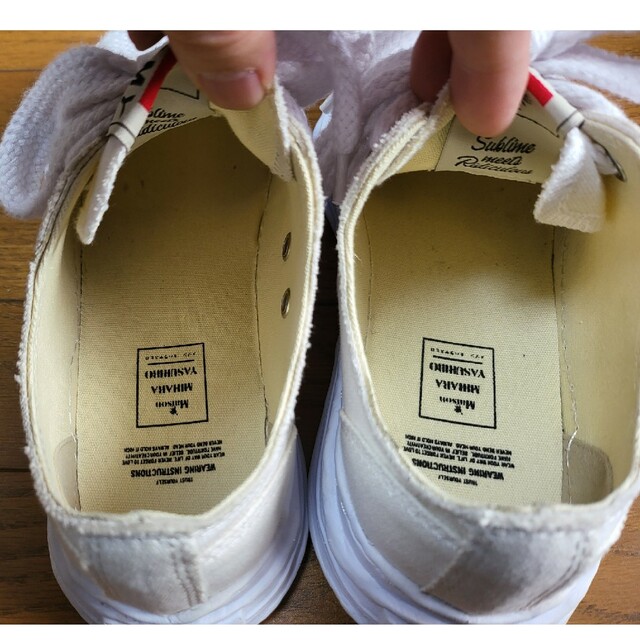 Maison MIHARA YASUHIRO(メゾンミハラヤスヒロ)の【値下げ】ミハラヤスヒロ スニーカー ホワイト サイズ40 メンズの靴/シューズ(スニーカー)の商品写真