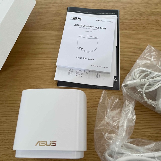 ASUS(エイスース)のZenWiFi AX MINI(XD4) (白) ASUS 1台 スマホ/家電/カメラのPC/タブレット(PC周辺機器)の商品写真