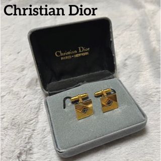 クリスチャンディオール(Christian Dior)のビンテージ品クリスチャンディオール カフスボタン カフリンクス 箱付き ゴールド(カフリンクス)