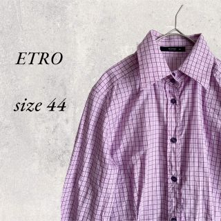 エトロ ETRO 長袖シャツ ブラウス 44 美品 ／㊲