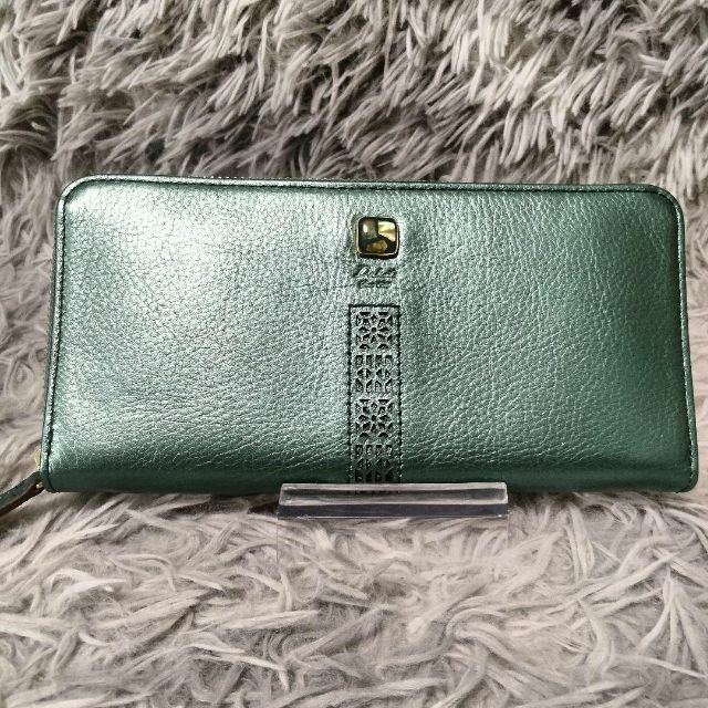 Dakota - Dakotaダコタ 長財布 グリーン コッチャ カットワーク