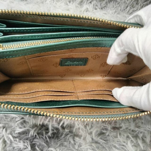 Dakota - Dakotaダコタ 長財布 グリーン コッチャ カットワーク