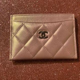 シャネル(CHANEL)のchanel ピンク オーロラ カードケース(名刺入れ/定期入れ)