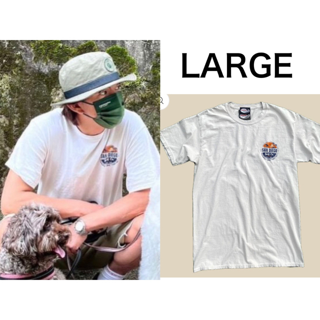 【木村拓哉さん着用】San Diego Surf Tシャツ LARGEサイズ メンズのトップス(Tシャツ/カットソー(半袖/袖なし))の商品写真