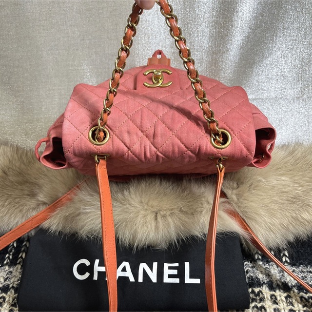 CHANEL(シャネル)の美品★CHANEL マトラッセ★デニム　トップチェーン　バッグパック　リュック メンズのバッグ(バッグパック/リュック)の商品写真