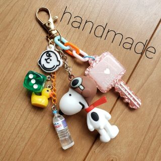 スヌーピー(SNOOPY)の専用⭐ハンドメイド スヌーピー ちょいじゃらキーホルダーじゃらじゃらキーホルダー(キーホルダー/ストラップ)