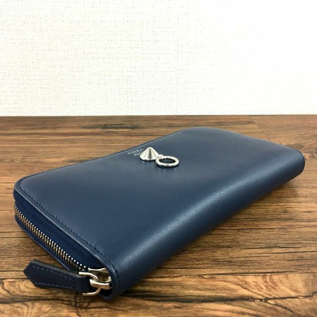 未使用品 FENDI ジップウォレット 8M0299 ネイビー 355