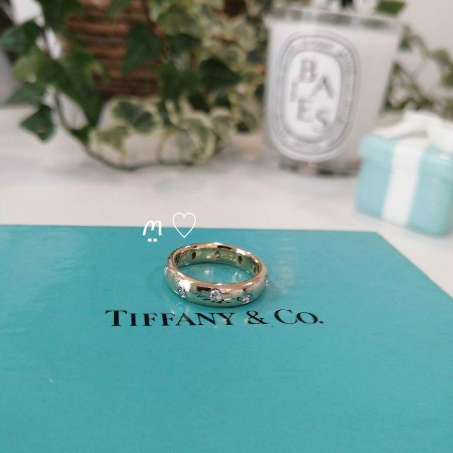 Tiffany & Co.(ティファニー)のティファニー　ダイヤモンド　ドッツリング　5.5号　k18イエローゴールド 指輪 レディースのアクセサリー(リング(指輪))の商品写真