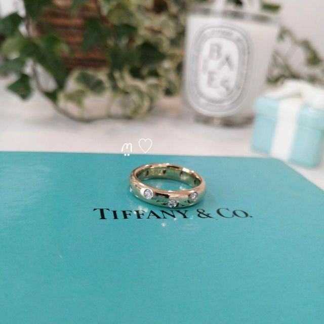 Tiffany & Co.(ティファニー)のティファニー　ダイヤモンド　ドッツリング　5.5号　k18イエローゴールド 指輪 レディースのアクセサリー(リング(指輪))の商品写真