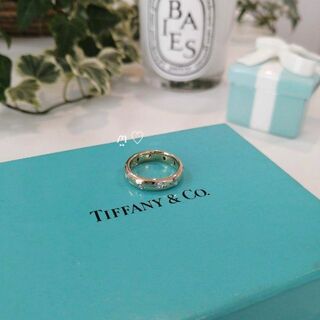 ティファニー(Tiffany & Co.)のティファニー　ダイヤモンド　ドッツリング　5.5号　k18イエローゴールド 指輪(リング(指輪))