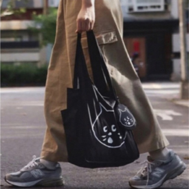 Ne-net(ネネット)のNE-NET にゃー ねこ エコ/折り畳み式 ショッピングバッグ トートバッグ  レディースのバッグ(トートバッグ)の商品写真