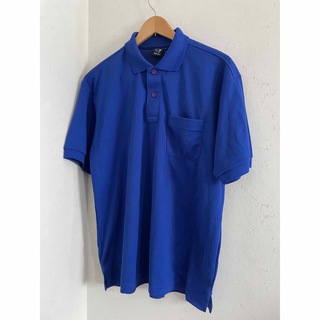 ジチョウドウ(自重堂)のポロシャツ　L  ■ロイヤルブルー　青　日本製 (ポロシャツ)