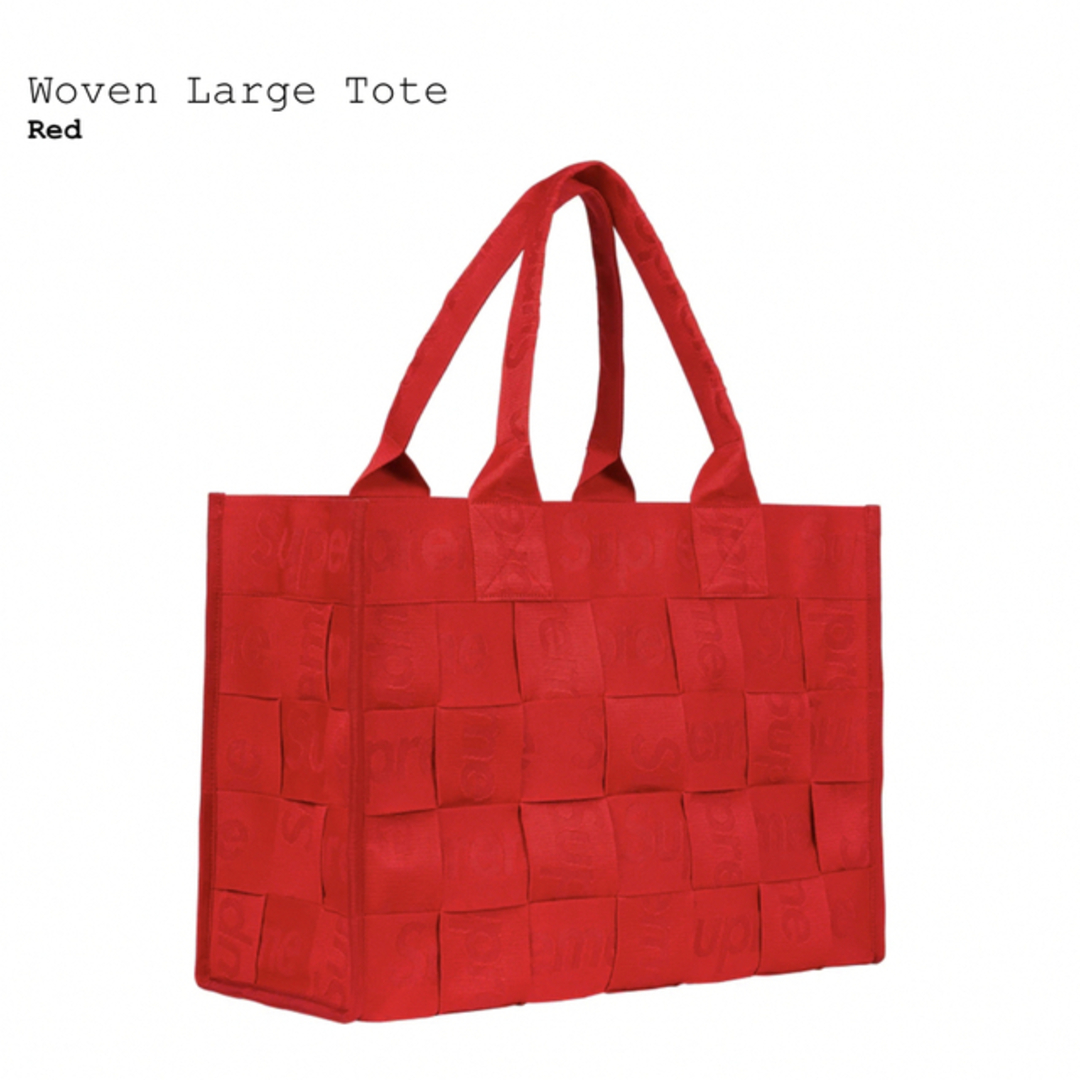 SALE/95%OFF】 Supreme Woven Large Tote Bag RED agapeeurope.org