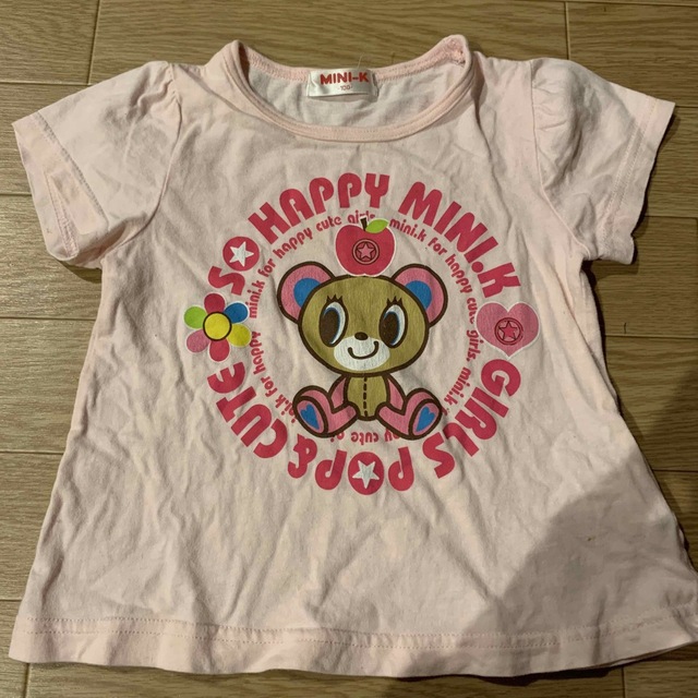 MINI-K(ミニケー)の【まとめ売り】ミニケー　Tシャツ　90 ボーダー　女の子　異素材　チュール キッズ/ベビー/マタニティのキッズ服女の子用(90cm~)(Tシャツ/カットソー)の商品写真